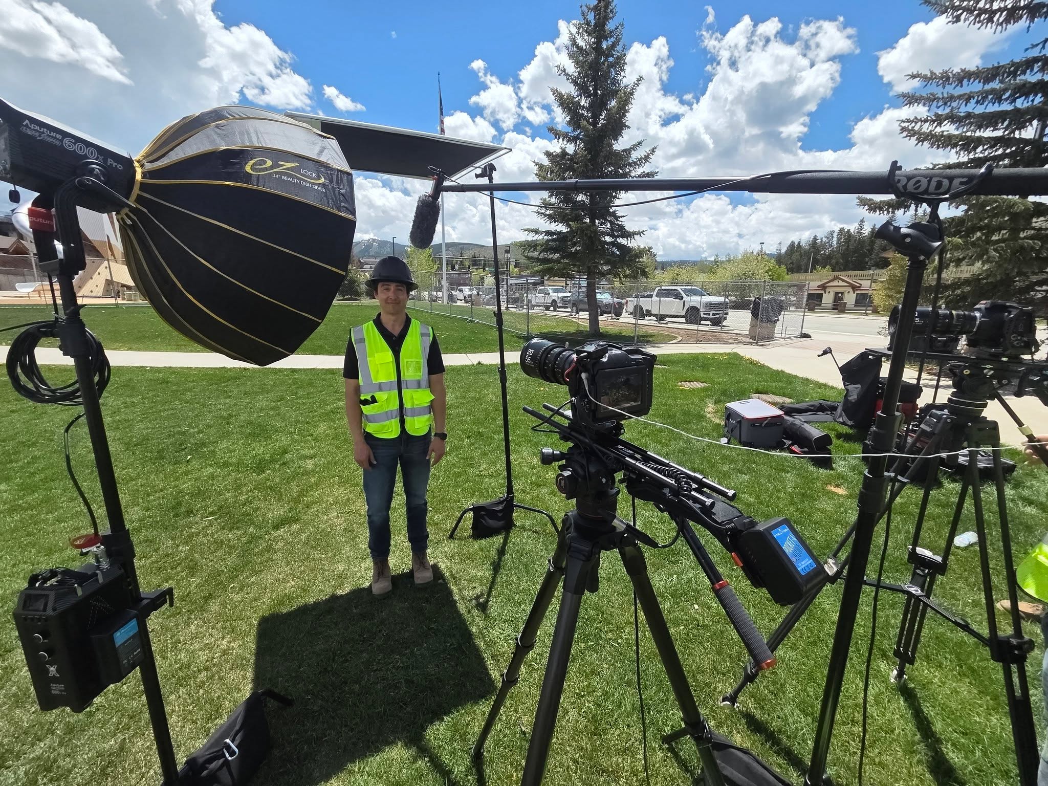 First of two filmings for @Fisk Lawnscapes documenting their Hideaway Park!